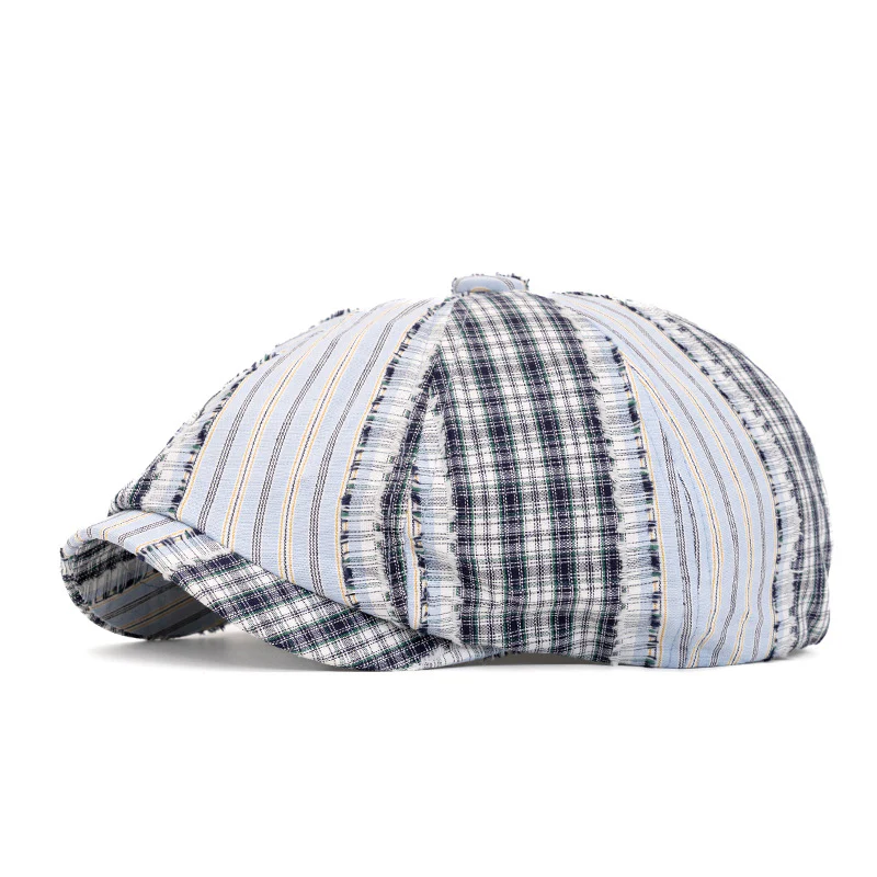 Retro Fashion Color Blocked Beret Suitable For Spring And Summer - Image 10