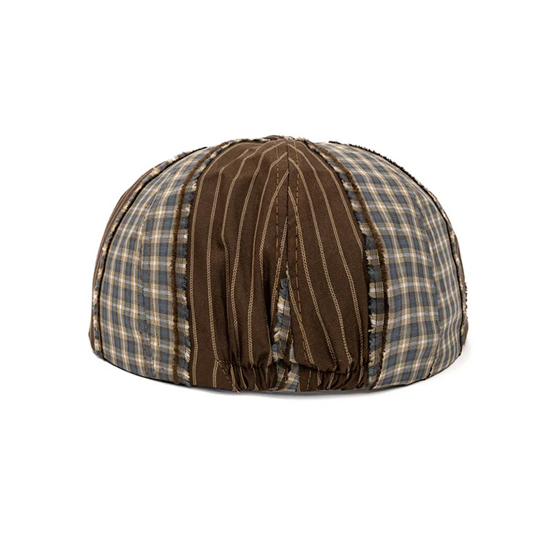 Retro Fashion Color Blocked Beret Suitable For Spring And Summer - Image 3