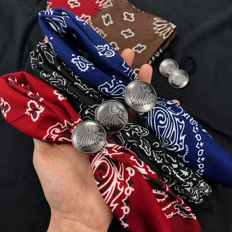 Retro Indian Men's Hiphop Coin Scarf Buckle - Image 3