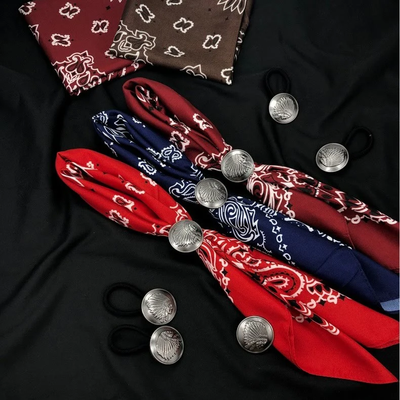 Retro Indian Men's Hiphop Coin Scarf Buckle - Image 4