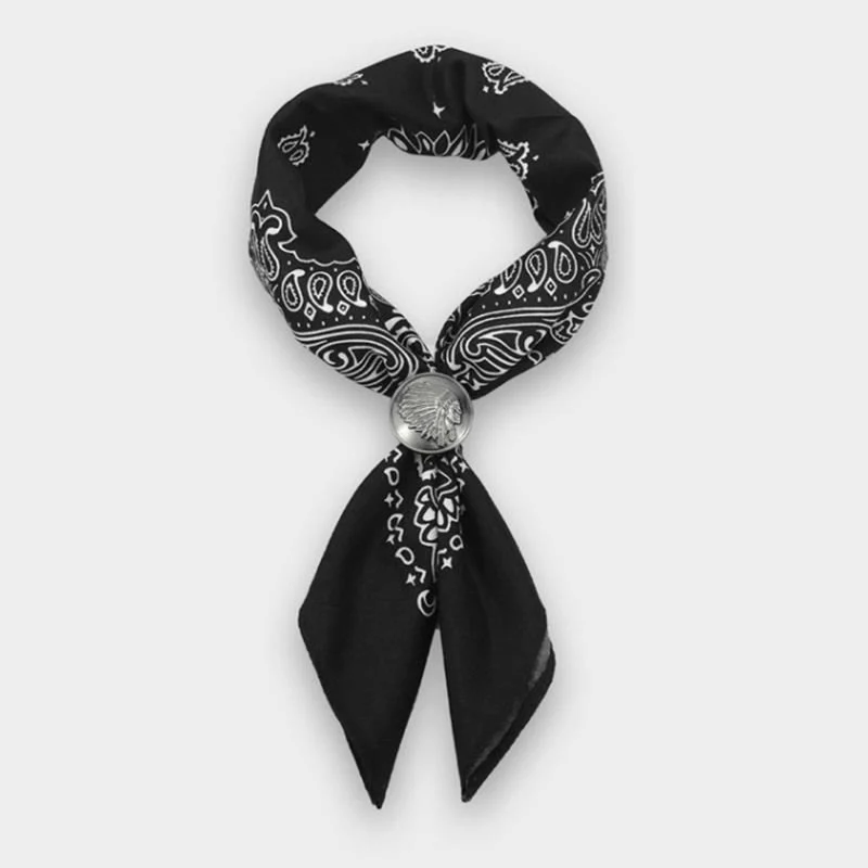 Retro Indian Men's Hiphop Coin Scarf Buckle - Image 5