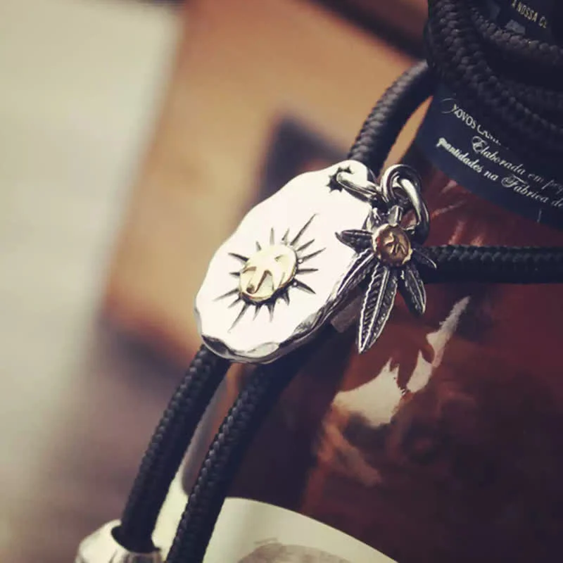 Retro Indian Totem Rotating Eagle Bolo Tie - Image 5