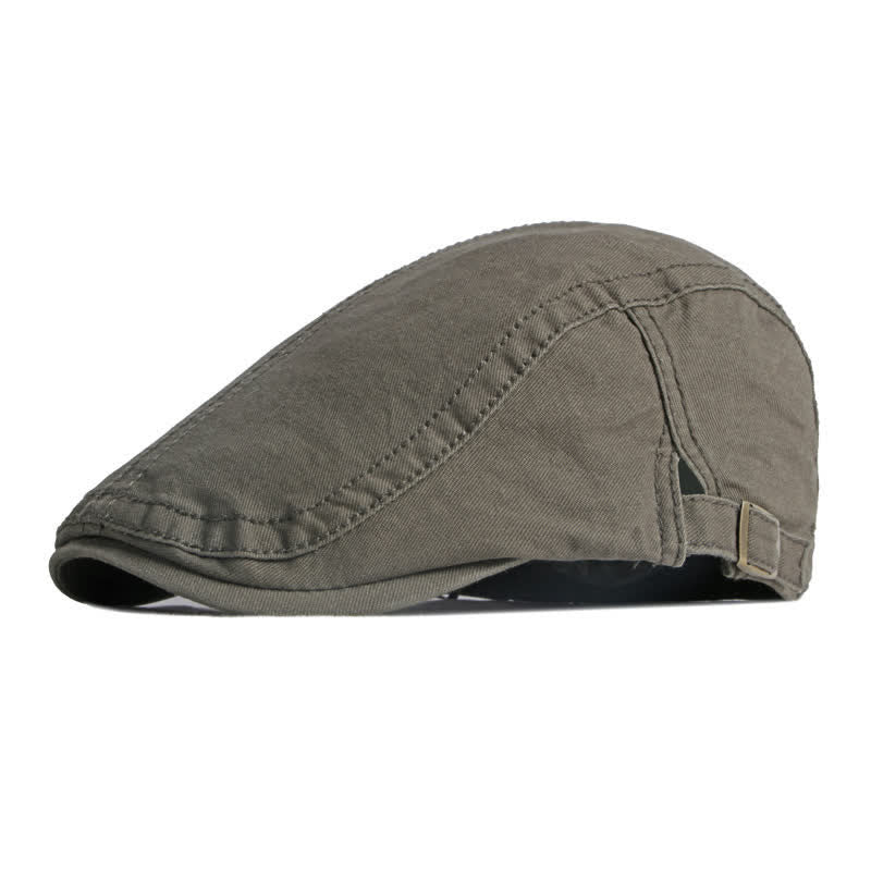 Retro Painter Cotton Beret Flat Cap - Image 15