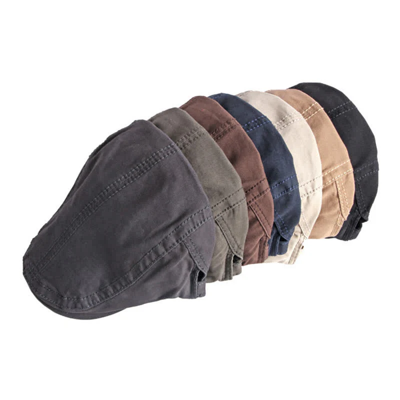Retro Painter Cotton Beret Flat Cap - Image 4
