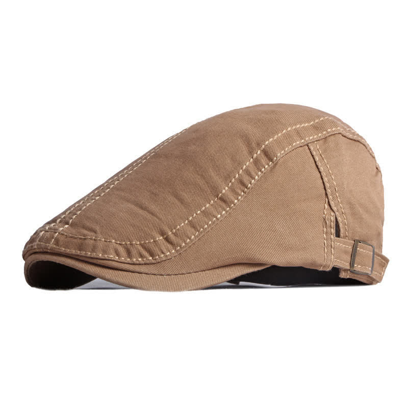 Retro Painter Cotton Beret Flat Cap - Image 5