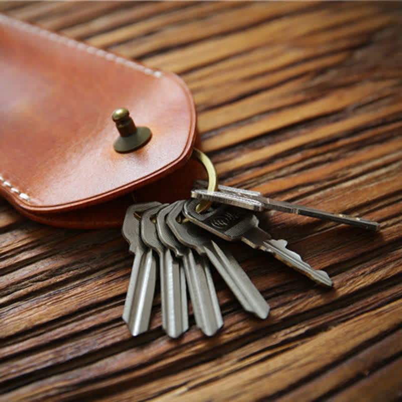 Retro Safe Storage Buckle Functional Pull-out Key Case - Image 5