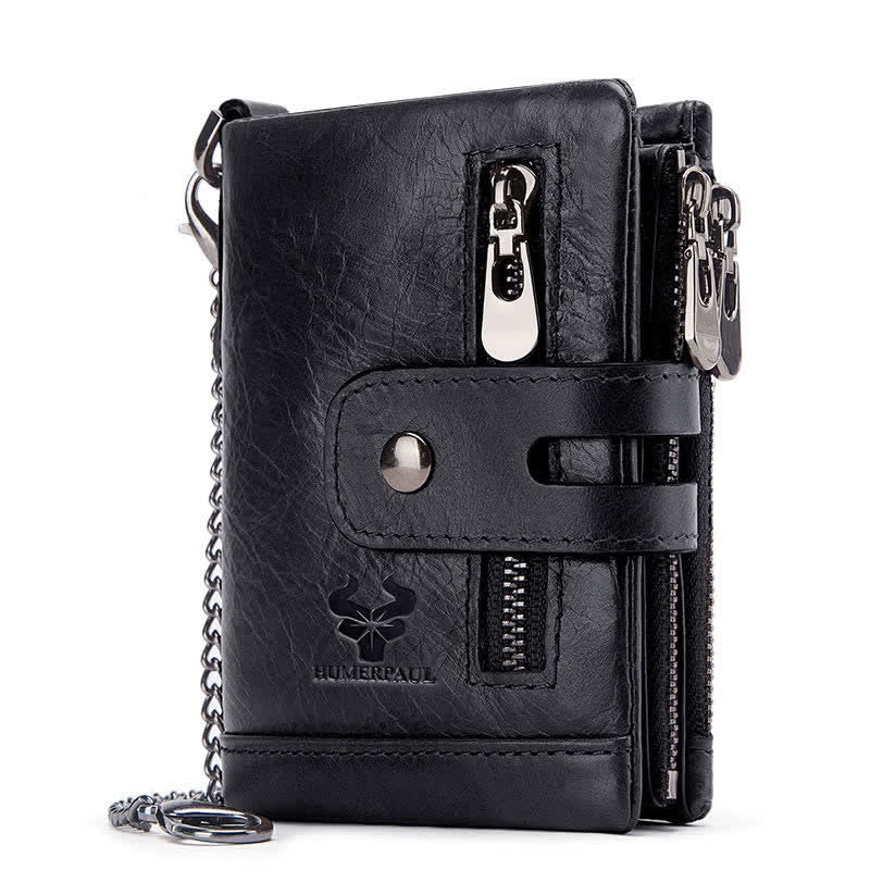 RFID Multifunctional Large Capacity Genuine Leather Wallet - Image 10