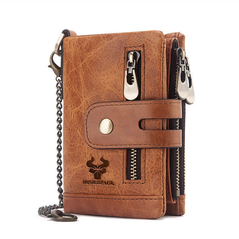 RFID Multifunctional Large Capacity Genuine Leather Wallet - Image 11