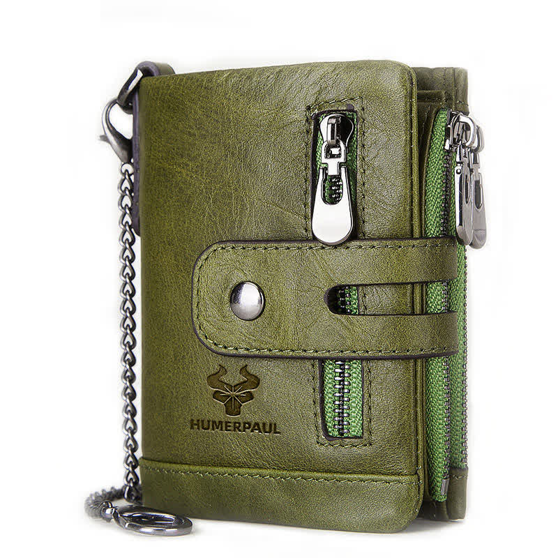 RFID Multifunctional Large Capacity Genuine Leather Wallet - Image 9