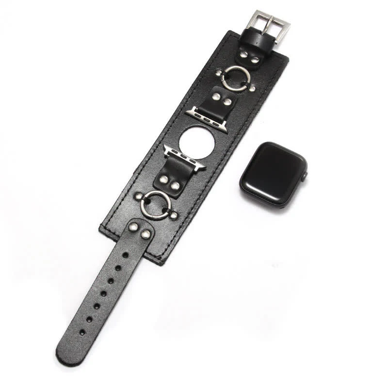 Ring Decor Genuine Leather Smart Watch Band - Image 10