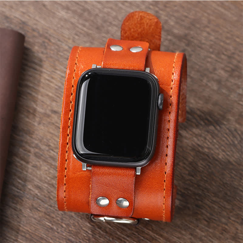 Ring Decor Genuine Leather Smart Watch Band - Image 6