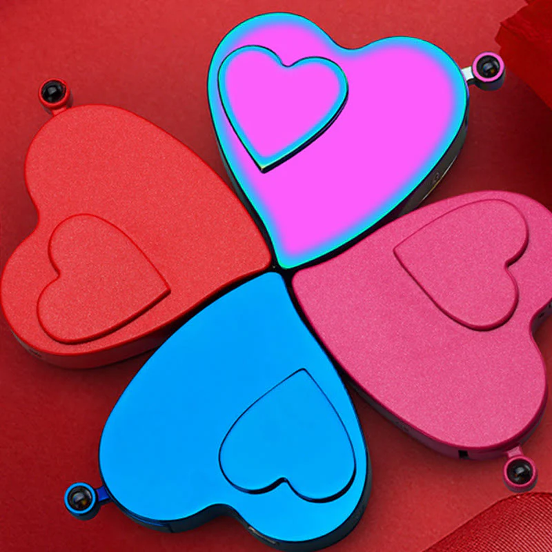 Romantic Love Shaped Colorful Gas Electric Dual Ignition Lighter - Image 7