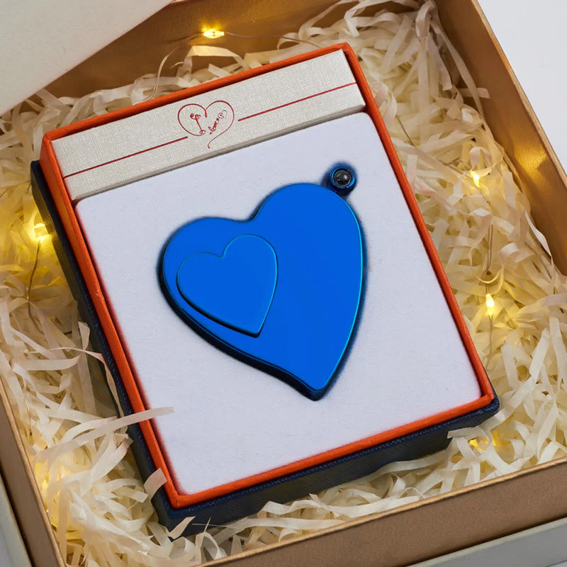 Romantic Love Shaped Colorful Gas Electric Dual Ignition Lighter - Image 9