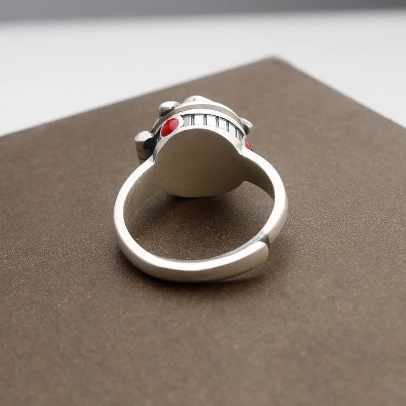 Rose Flower Adjustable Ring with Hidden Compartment - Image 3
