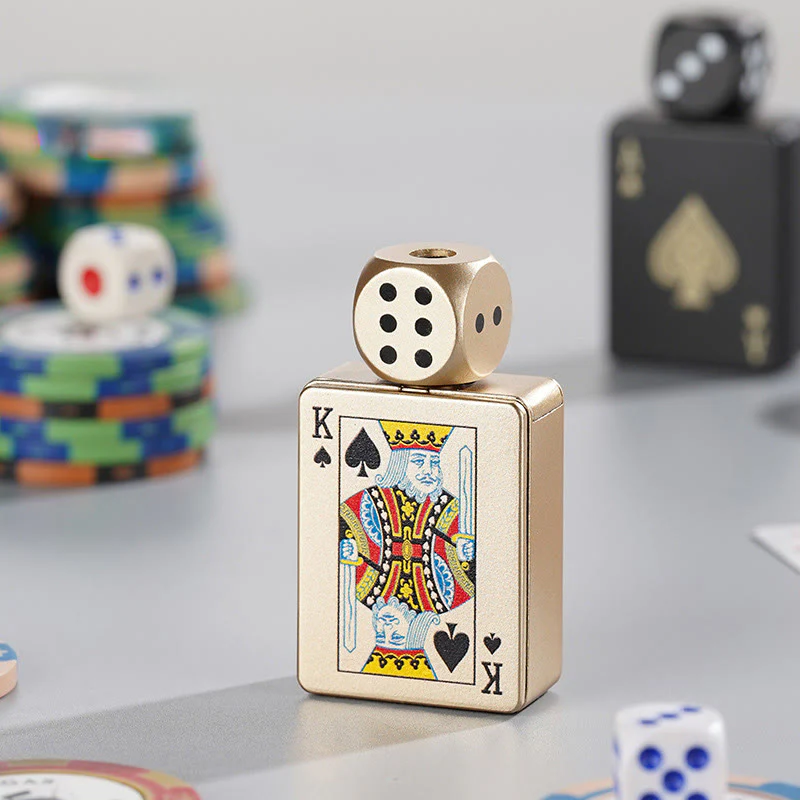 Rotating Dice PokerShape Refillable Butane Lighter - Image 10