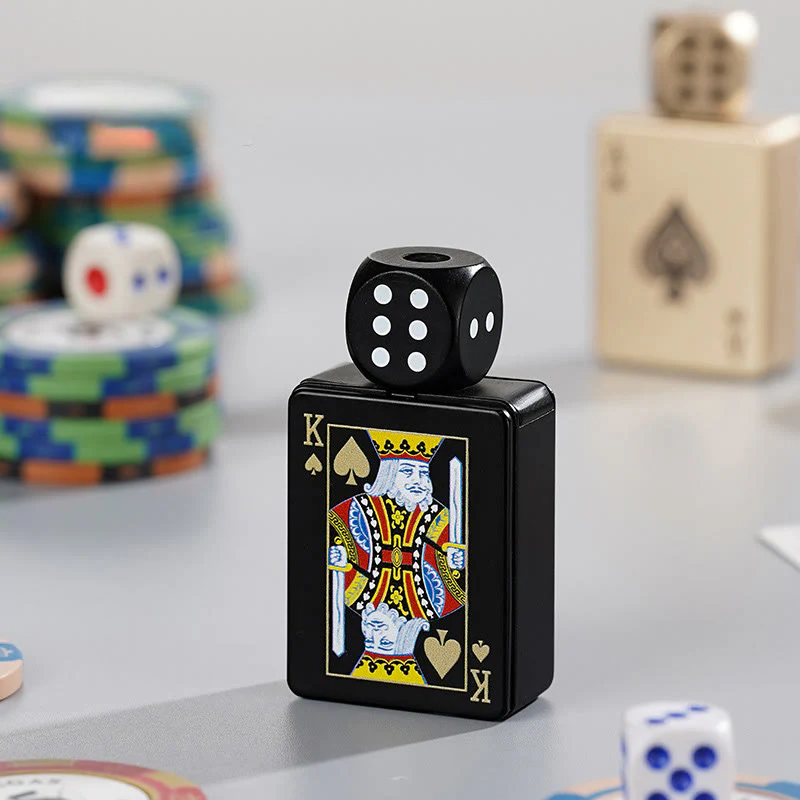 Rotating Dice PokerShape Refillable Butane Lighter - Image 11