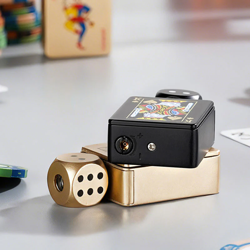 Rotating Dice PokerShape Refillable Butane Lighter - Image 4