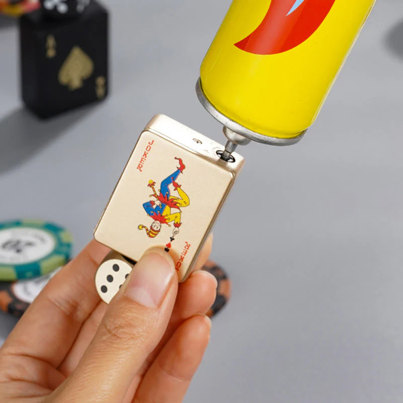 Rotating Dice PokerShape Refillable Butane Lighter - Image 8