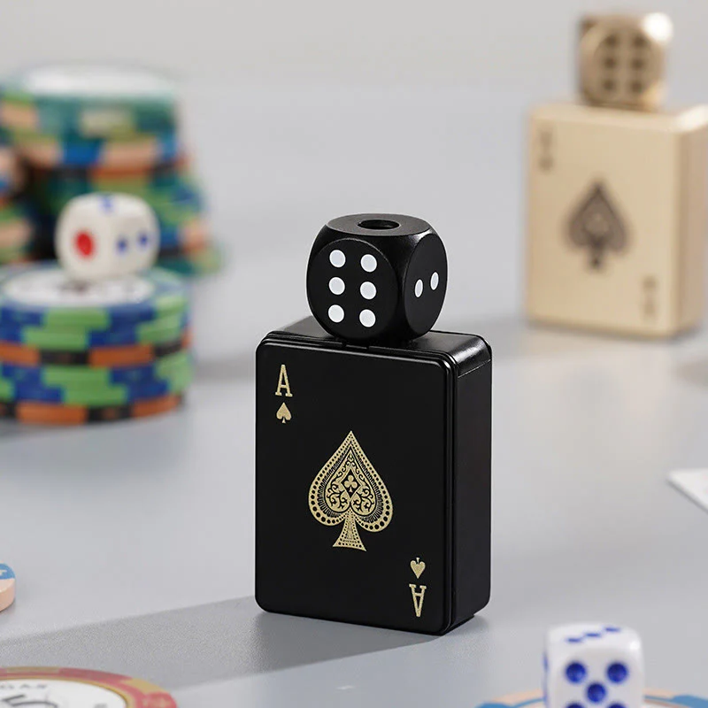 Rotating Dice PokerShape Refillable Butane Lighter - Image 9