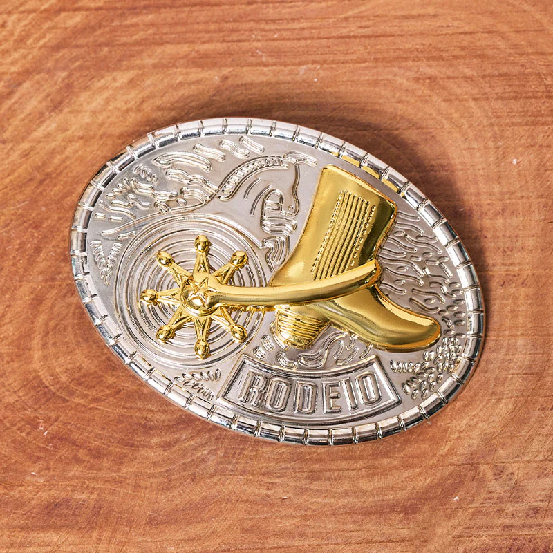 Rotating Star Rodeo Boots DIY Buckle Leather Belt - Image 2