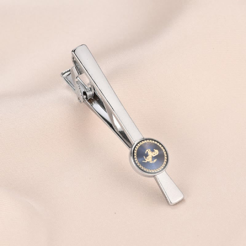 Running Horse Tie Bar Cufflinks Set For Wedding Suit - Image 6