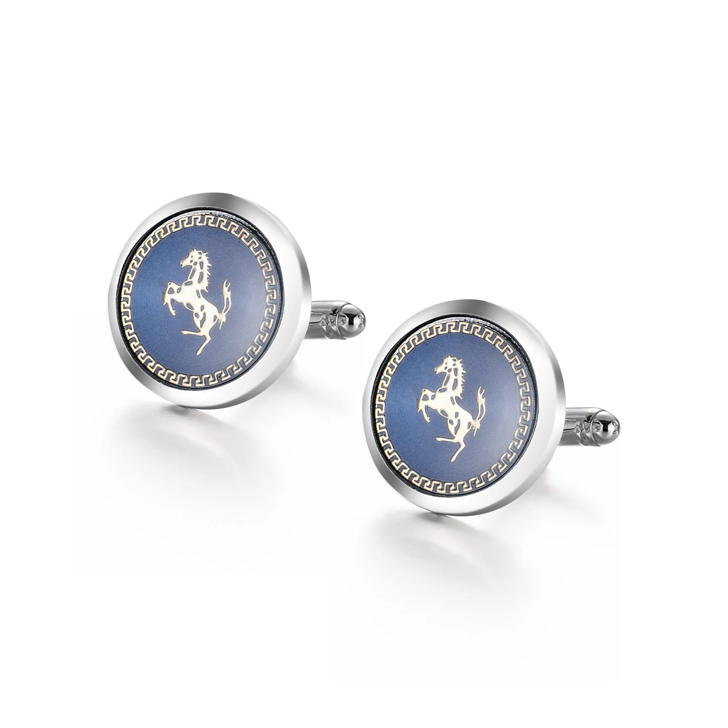 Running Horse Tie Bar Cufflinks Set For Wedding Suit - Image 9