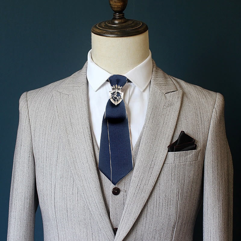 Shield Horse Pre-tied Unisex Necktie With Adjustable Band - Image 2