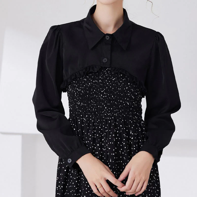 Short Capelet For Sunscreen Detachable Half Shirt Blouse - Image 4