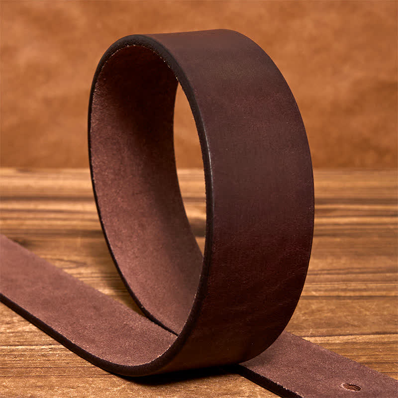 Simple Chic Vintage Brass Square Buckle Leather Belt - Image 9