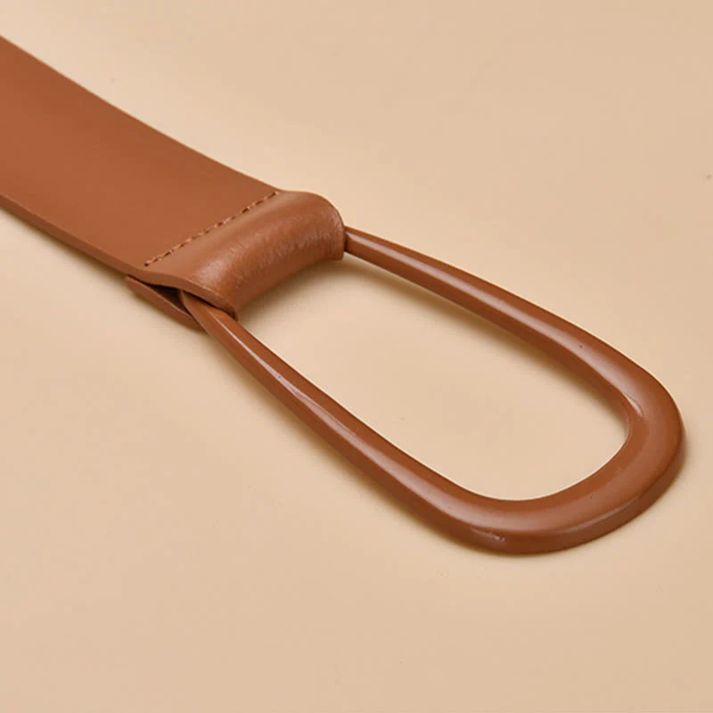 Simple Wide Waist Belt For Women Leather Knot Belt - Image 10