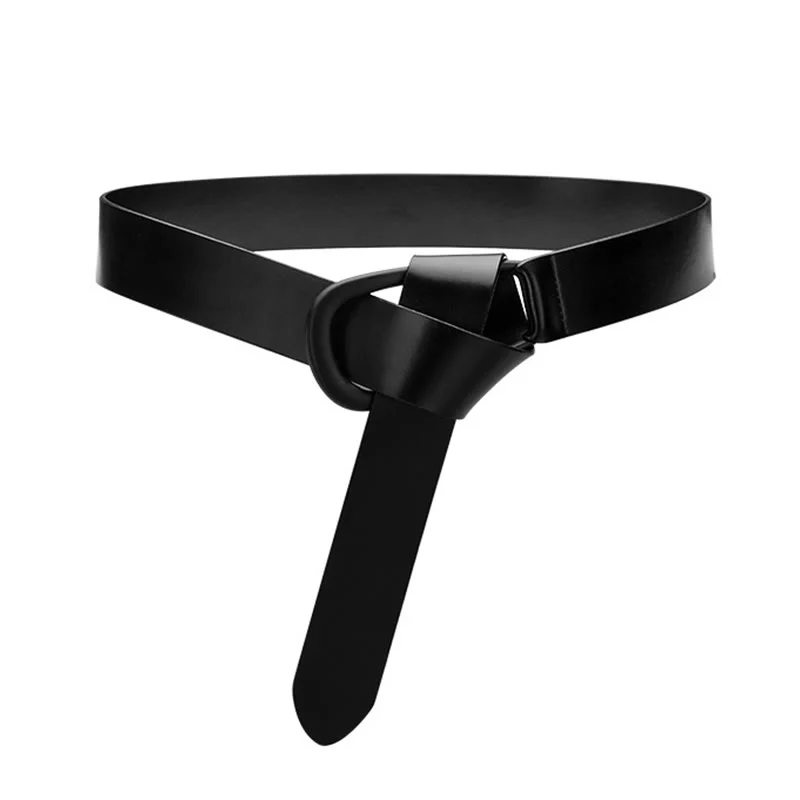 Simple Wide Waist Belt For Women Leather Knot Belt - Image 15