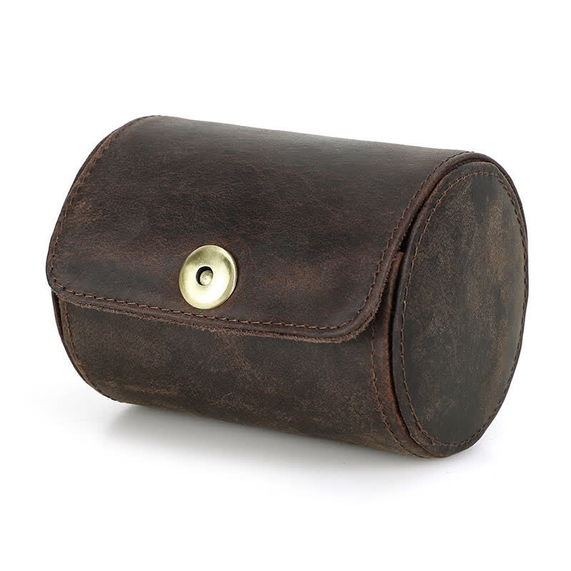 Single Necktie Retro Box Genuine Leather Case - Image 4