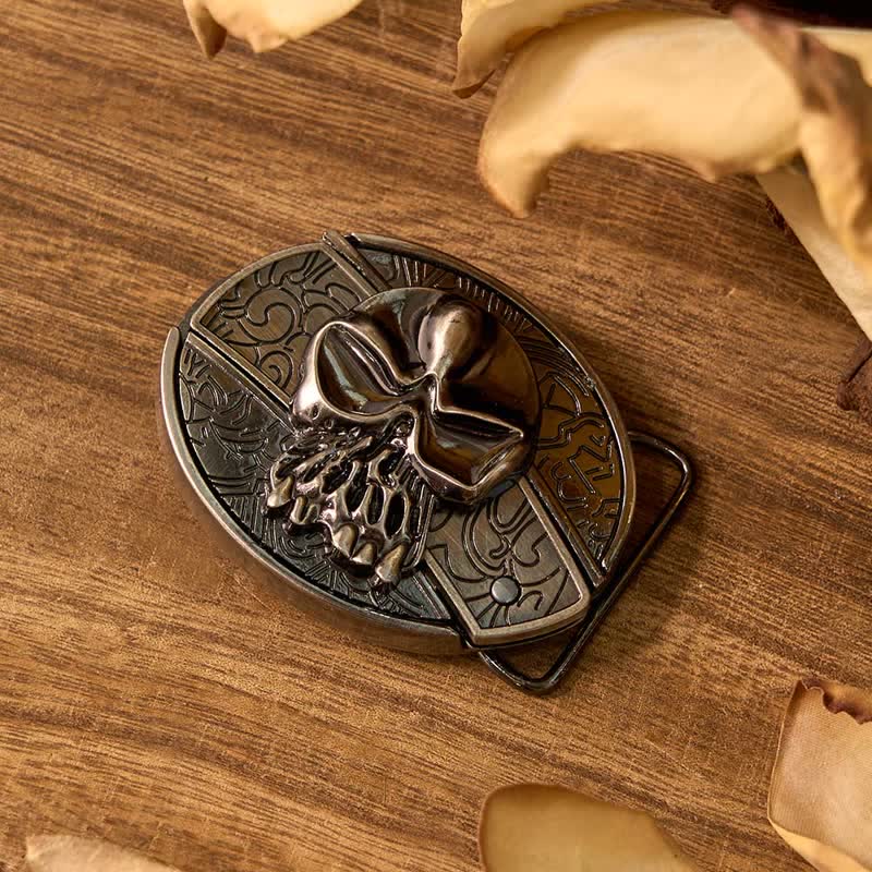 Skull DIY Hidden Knife Belt Buckle Longhorn Pendant Cow Bolo Tie Bundle Set - Image 4