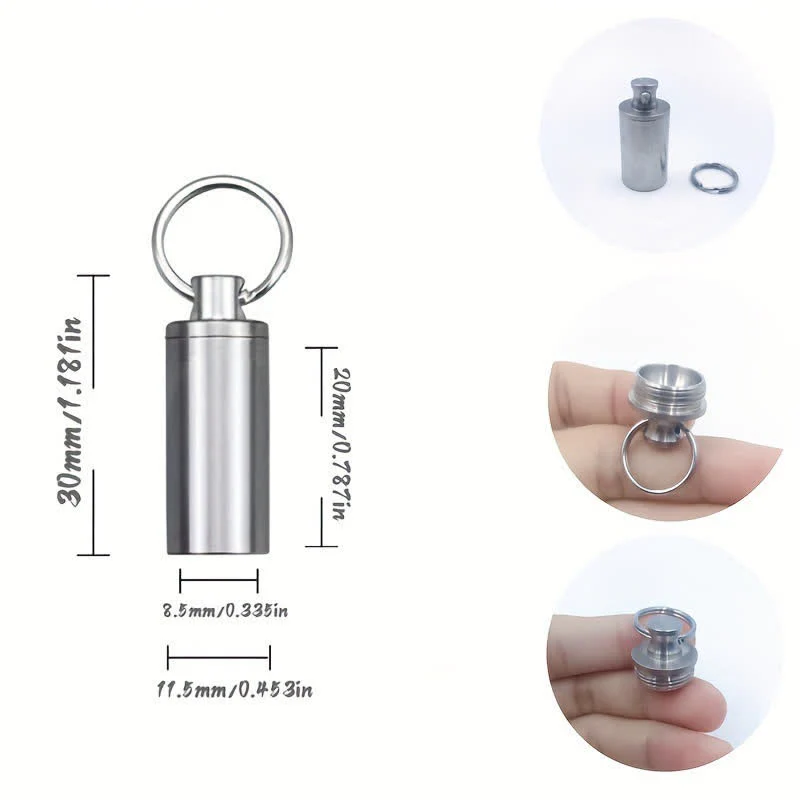 Small Portable Pill Organizer Keychain - Image 13