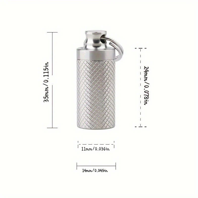 Small Portable Pill Organizer Keychain - Image 14