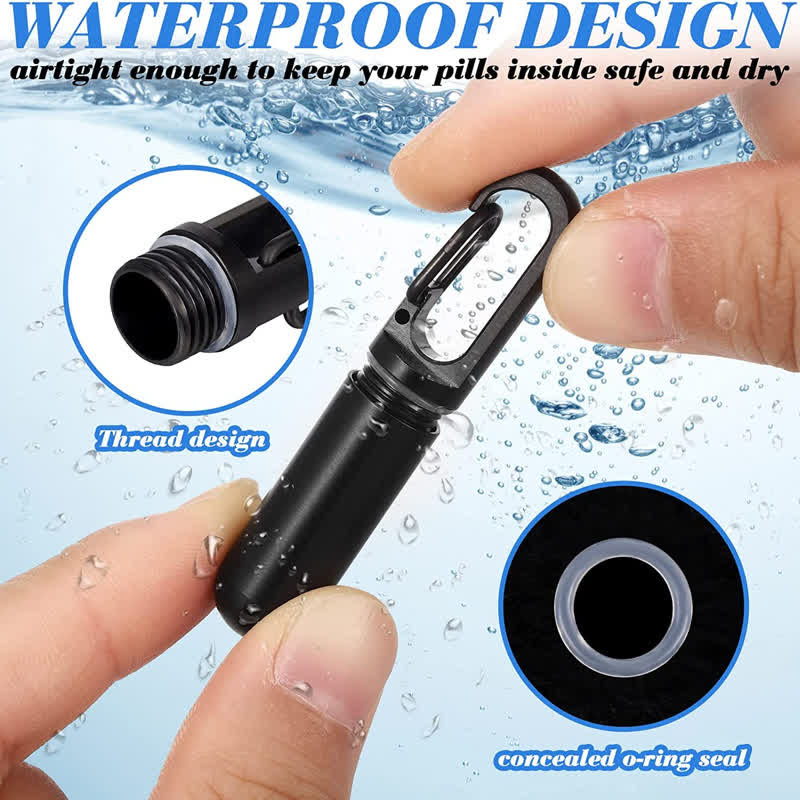 Small Portable Pill Organizer Keychain - Image 5