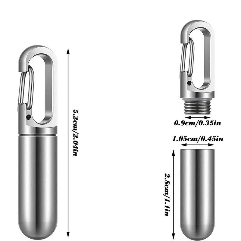 Small Portable Pill Organizer Keychain - Image 8