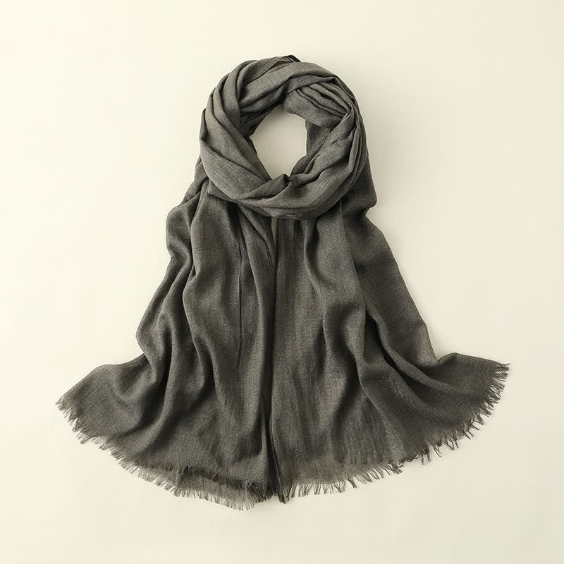 Solid Color Crinkle Travel Wrap Thin Summer Scarf - Image 17