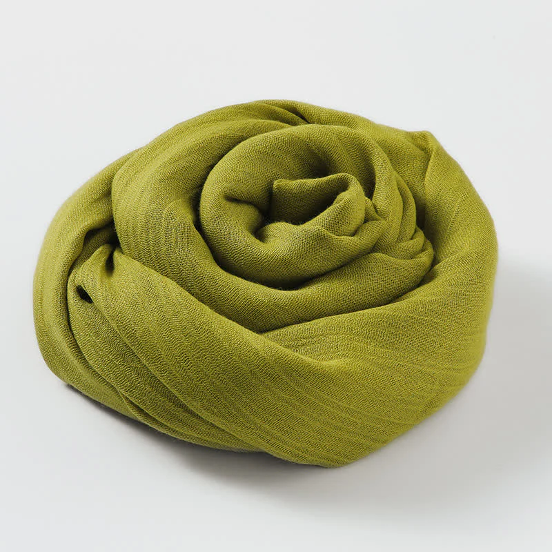 Solid Color Crinkle Travel Wrap Thin Summer Scarf - Image 40