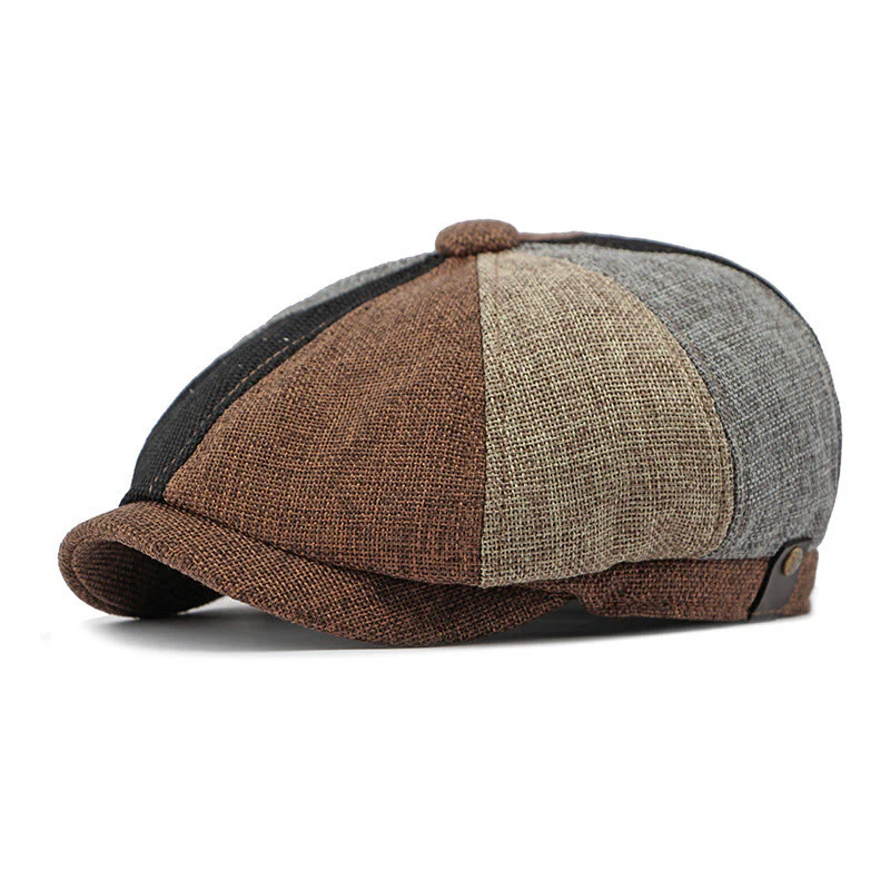 Solid Color Retro British Style Summer Beret Hat - Image 8
