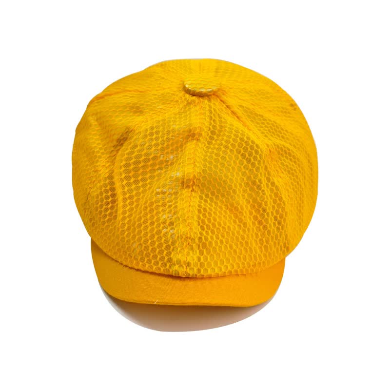 Solid Color Simple Breathable Mesh Beret Hat - Image 5