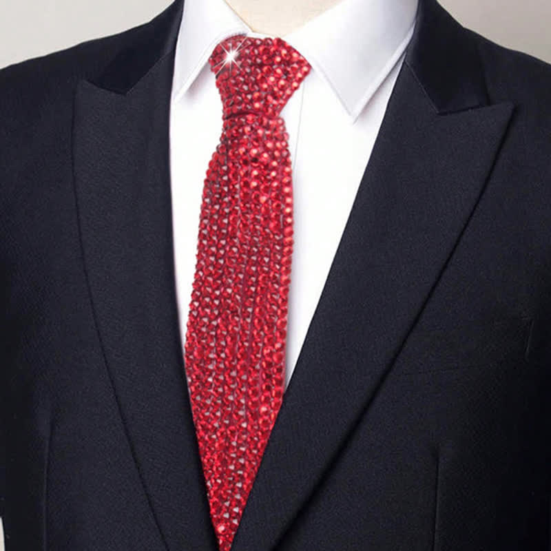 Sparkling Rhinestone Diamond-Style Creative Necktie - Image 6
