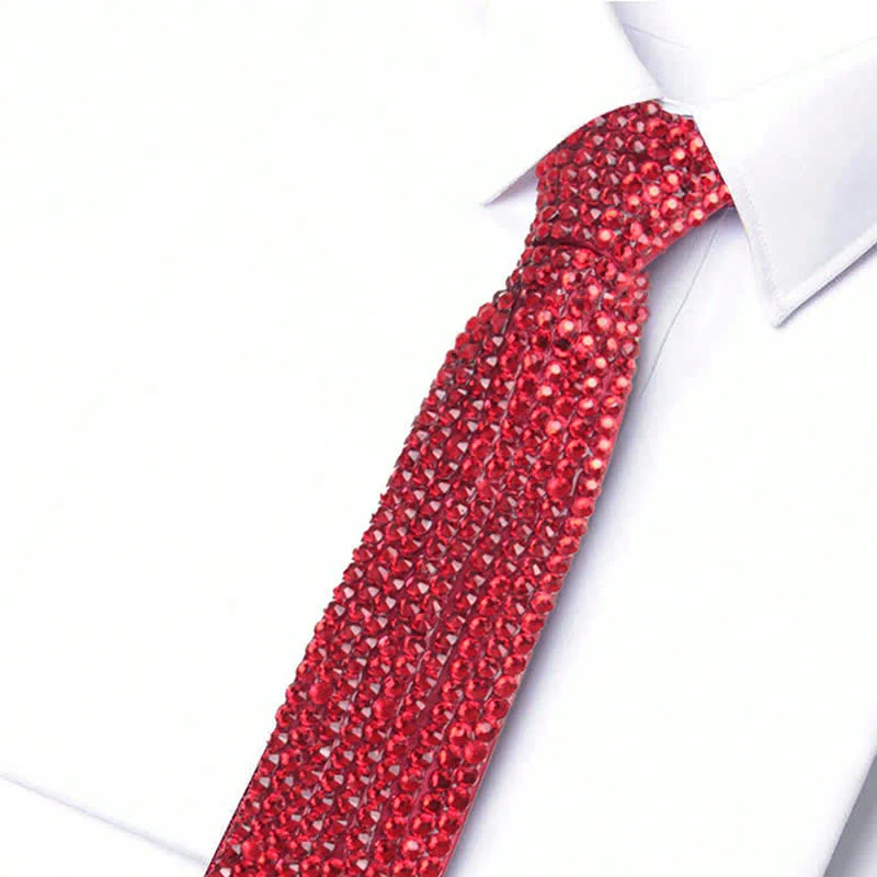 Sparkling Rhinestone Diamond-Style Creative Necktie - Image 7