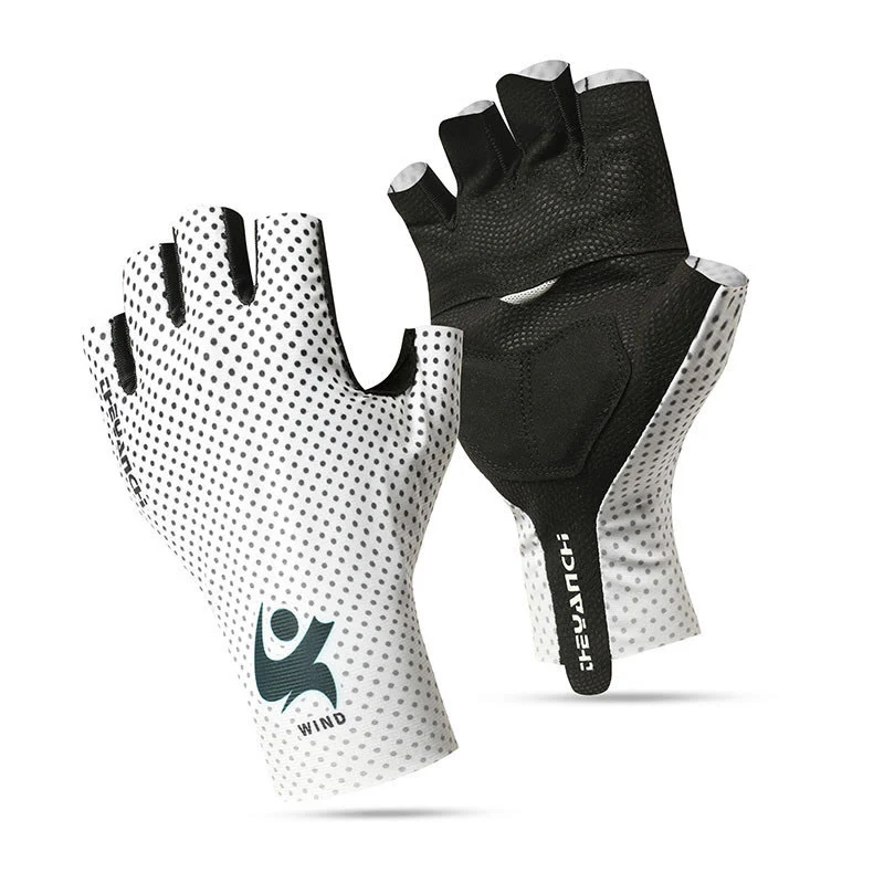 Sports Cycling Half Finger Anti-Slip Ice Silk Gloves - Image 10