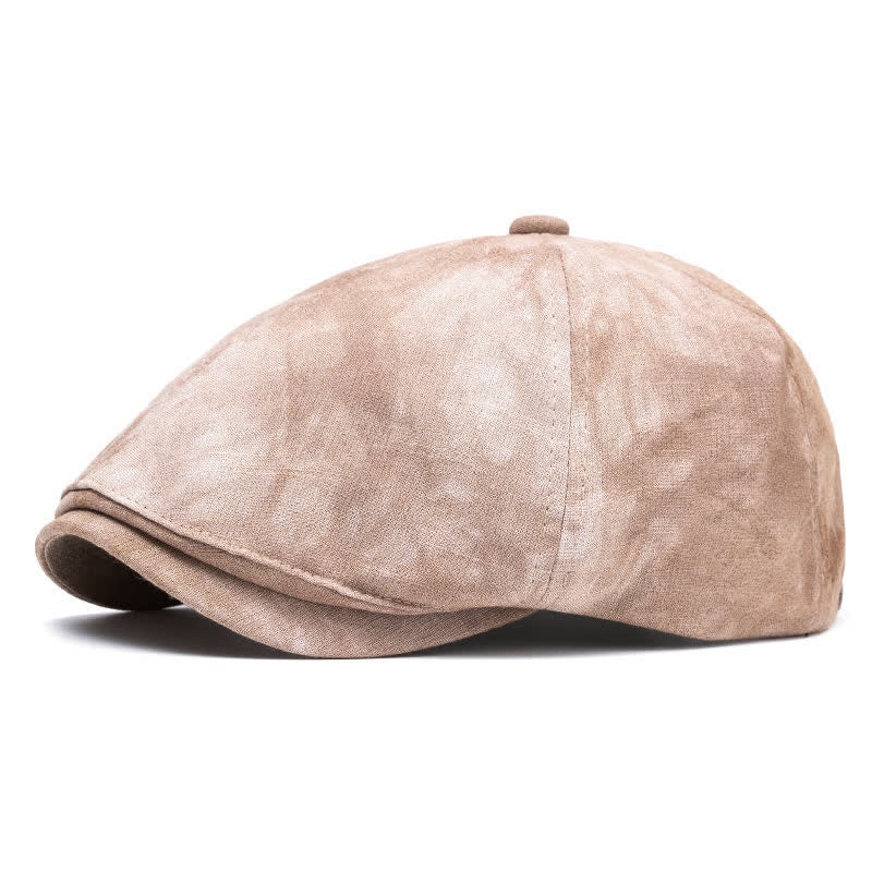 Spring Stylish Tie-dyed Newsboy Cotton Beret Hat - Image 10