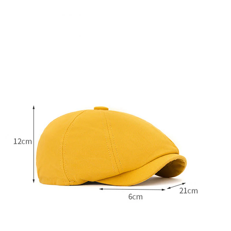 Spring & Summer British Retro Octagonal Hat Beret - Image 10