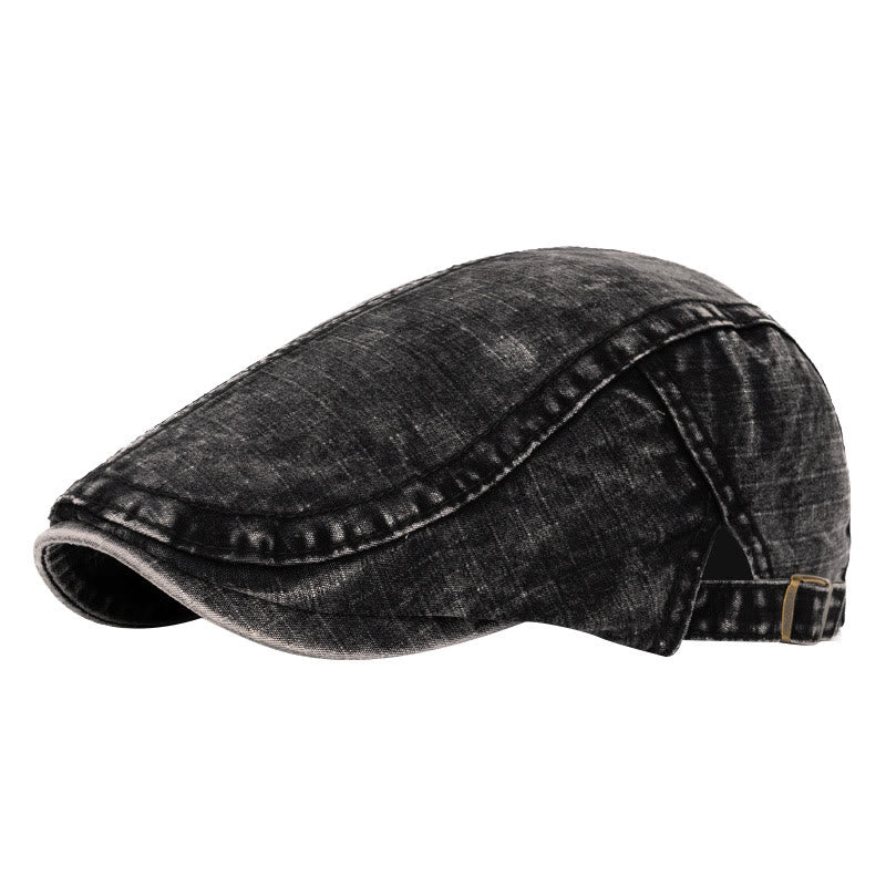 Spring & Summer Washed British Style Pure Cotton Beret