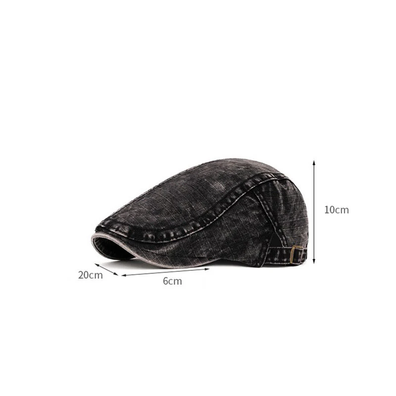 Spring & Summer Washed British Style Pure Cotton Beret - Image 10