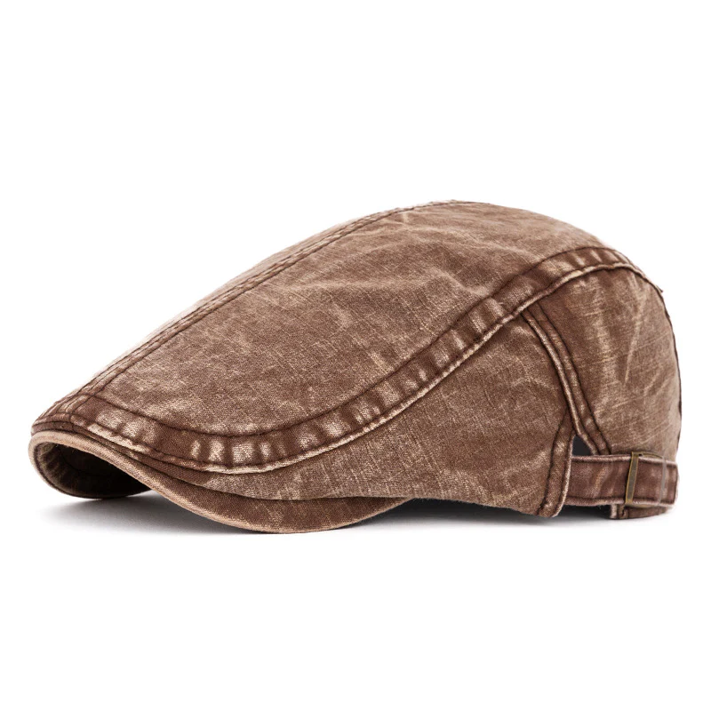 Spring & Summer Washed British Style Pure Cotton Beret - Image 12