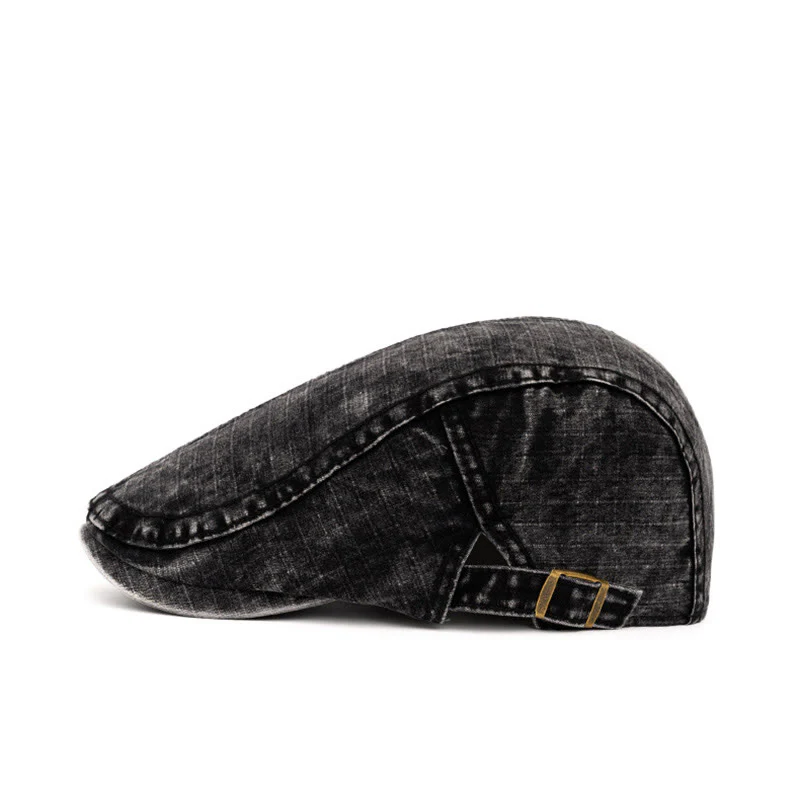 Spring & Summer Washed British Style Pure Cotton Beret - Image 2